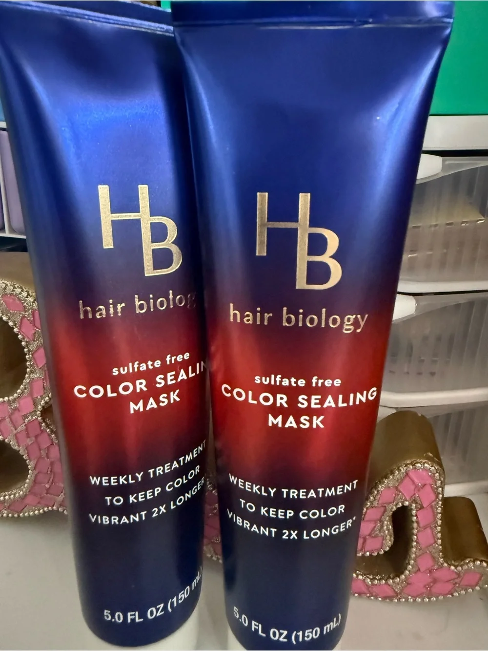 Color Sealing Mask - Sulfate Free Weekly Treatment (Blue/Red)